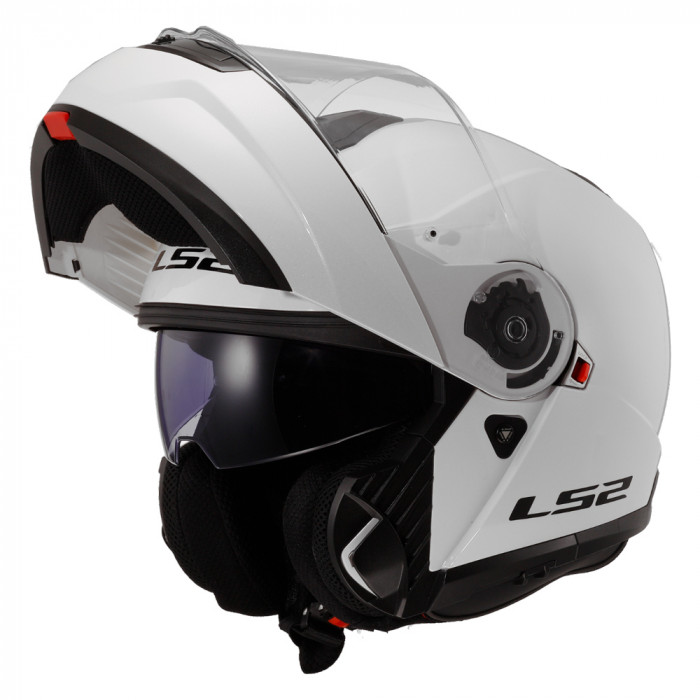 Мотошлем LS2 FF908 STROBE II Solid, белый, размер 3XL