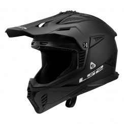 Мотошлем LS2 MX708 FAST II Solid, черный матовый, размер XL