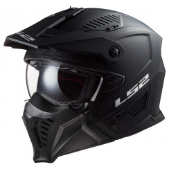 Мотошлем LS2 OF606 DRIFTER Solid, черный матовый, размер 2XL
