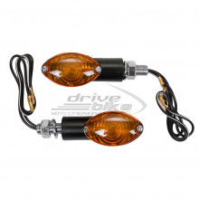 [EMGO] Поворотники (пара) мини 'слеза' CATEYE, цвет Оранжевый, цвет Черный