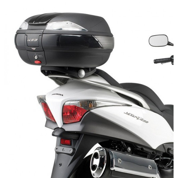 Кофр центральный K53N Monokey 53 литра пластиковый, цвет Черный