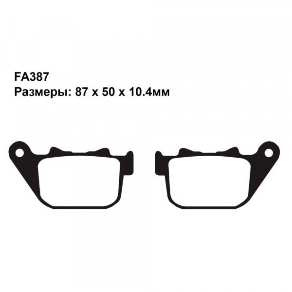 Тормозные колодки синтетические PL387 Sintered