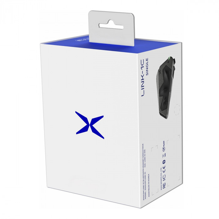 Bluetooth мотогарнитура Scorpion EXO LINK-1C Single, цвет Черный