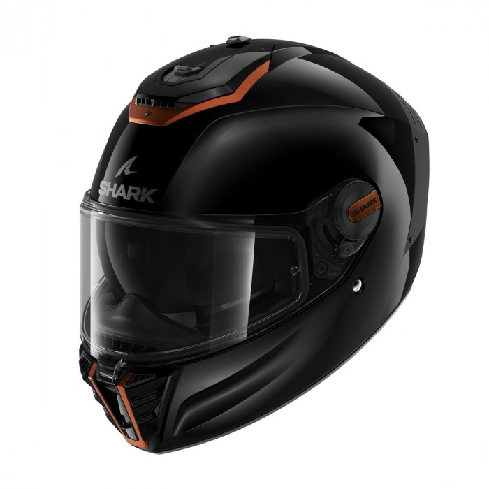 Мотошлем SHARK SPARTAN RS BLANK SP, цвет Черный/Коричневый, Размер S