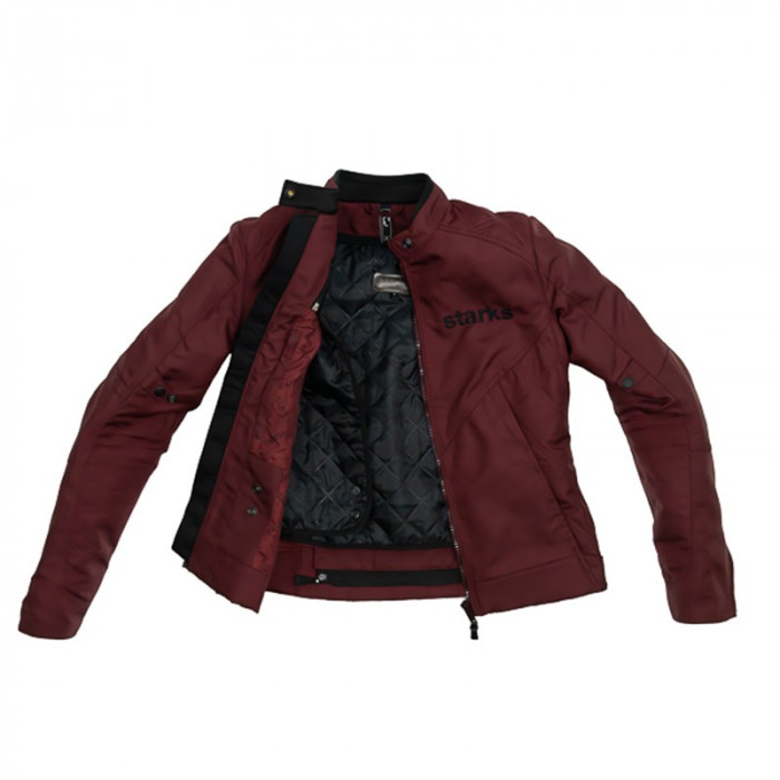 Мотокуртка женская Starks Urban jacket 2.0 Lining Women текстиль цвет Бургунди, Размер L