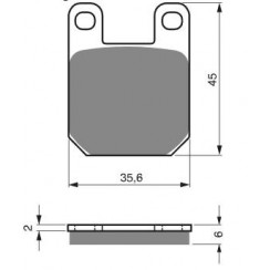 Тормозные колодки органические EBC FA115