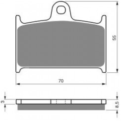 Тормозные колодки органические EBC FA145