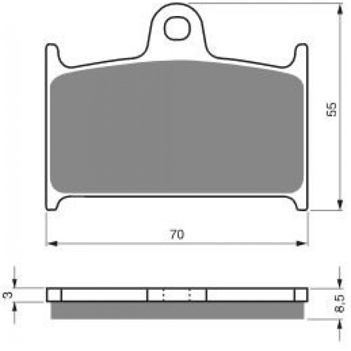 Тормозные колодки органические EBC FA145