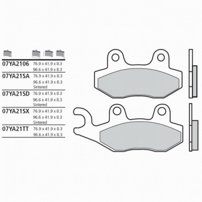 Тормозные колодки Brembo 07YA2106