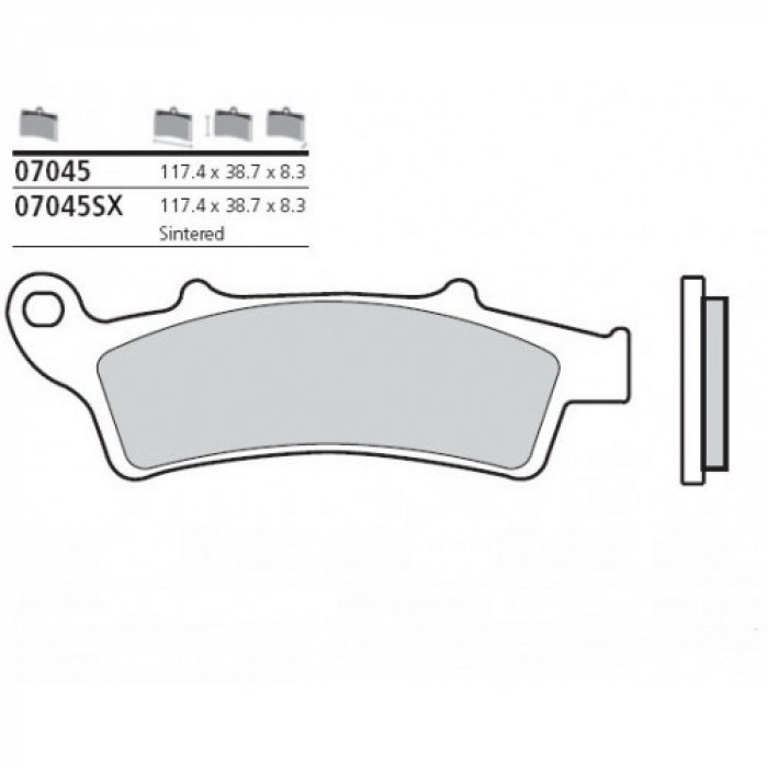 Тормозные колодки Brembo 07045