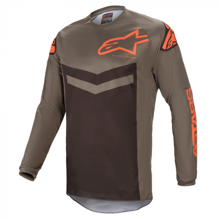 Джерси Alpinestars FLUID SPEED JERSEY, темно-серо-оранжевый, размер S