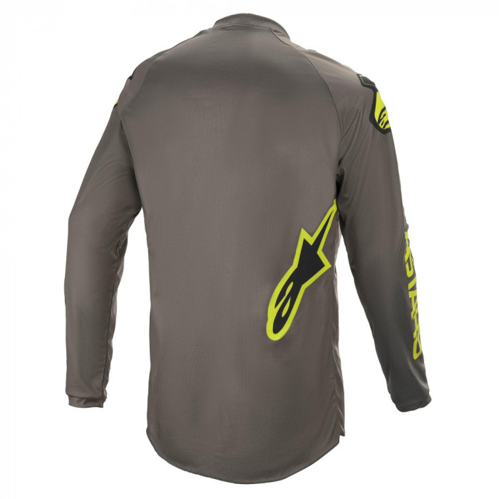 Джерси Alpinestars FLUID SPEED JERSEY, темно-серо-желтый, размер S