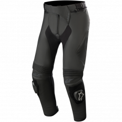 Мотобрюки кожаные Alpinestars MISSILE V2 LEATHER PANTS SHORT, черный, размер 54