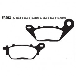 Тормозные колодки органические EBC FA662