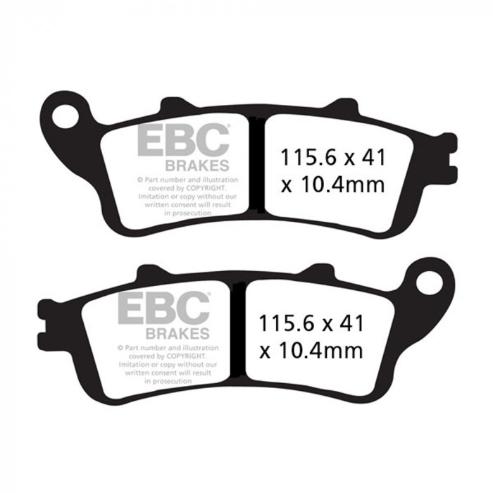 Тормозные колодки полусинтетические EBC FA261/2V