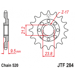 Звезда цепного привода JT JTF284.14