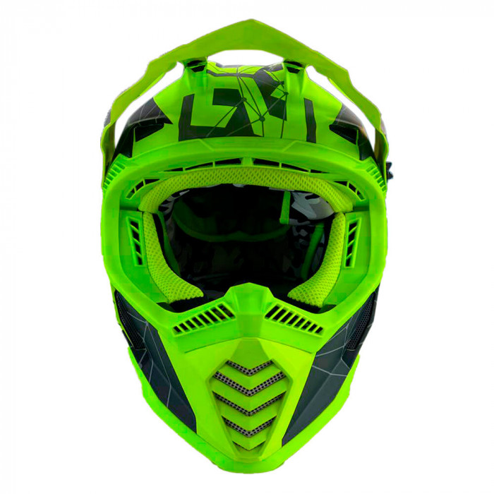 Мотошлем LS2 MX437 FAST ALPHA, желтый, размер 2XL