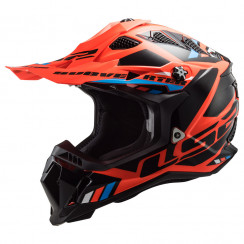 Мотошлем LS2 MX700 SUBVERTER II EVO STOMP, черно-оранжевый, размер L