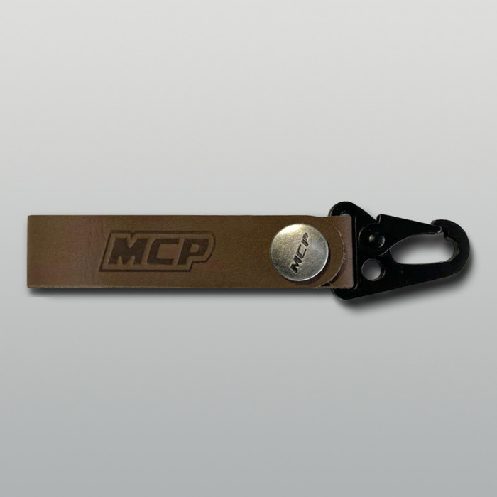 Брелок кожаный MCP KR, коричневый