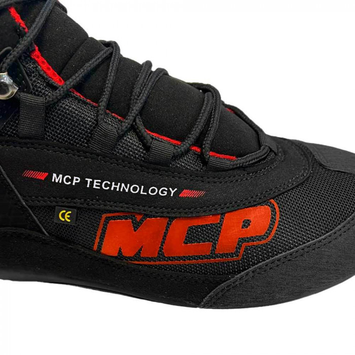 Мотоботы MCP Fast, черно-красный, размер 42