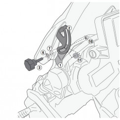 Крепление GIVI D5108KIT для стекла D5108B