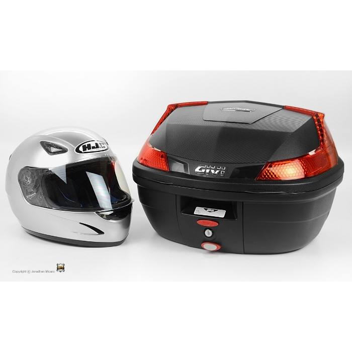 Кофр MONOLOCK л Givi - B37N, чёрный, красный