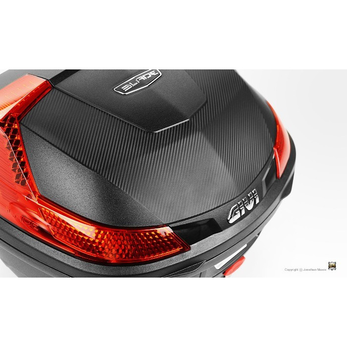 Кофр MONOLOCK л Givi - B37N, чёрный, красный