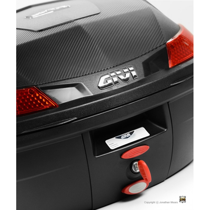 Кофр MONOLOCK л Givi - B37N, чёрный, красный