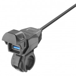Розетка Interphone 5V 2A с кабелем 1,7 м на трубчатый руль USB-A