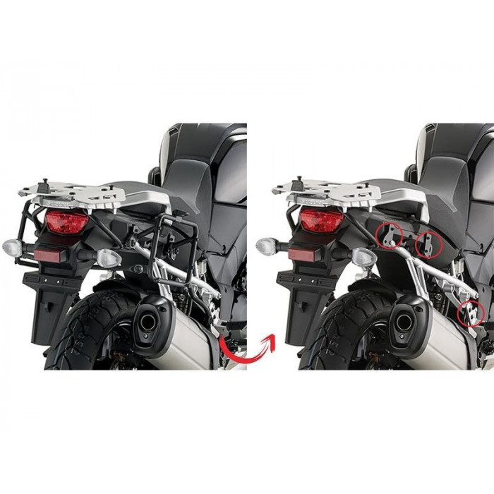 Крепеж боковых кофров KAPPA KLR3105 для SUZUKI DL1000 V-Strom (2014-2019), цвет Черный