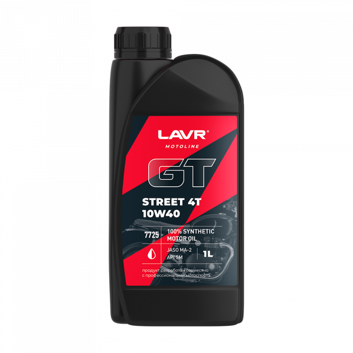 Моторное масло LAVR GT STREET 4T 10W-40 1л