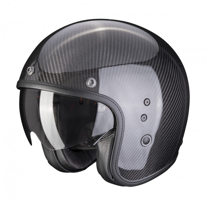 Мотошлем Scorpion EXO BELFAST EVO CARBON SOLID, цвет Карбон, Размер S