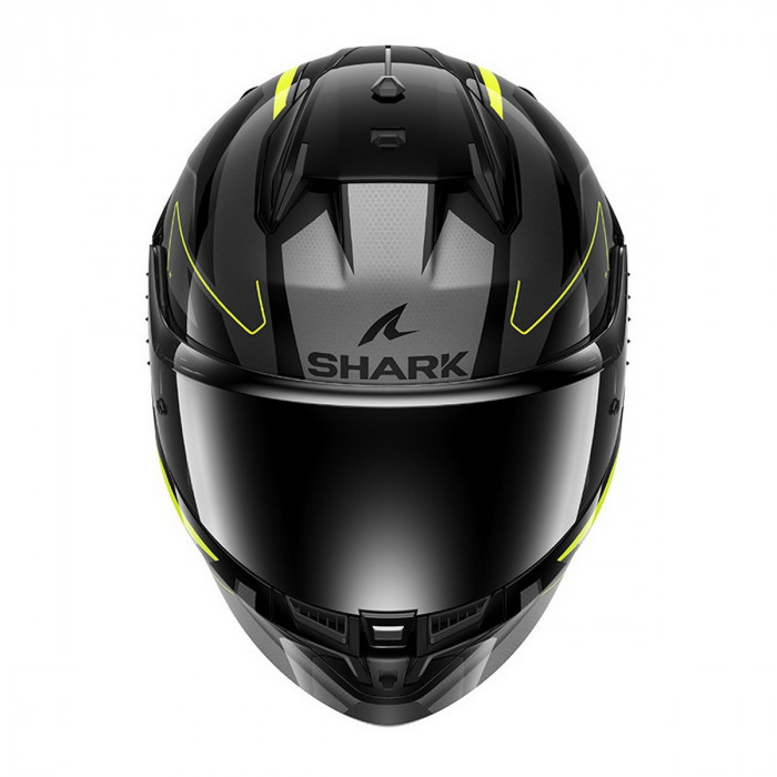 Мотошлем SHARK D-SKWAL 3 SIZLER, цвет Серый/Черный/Желтый, Размер XL