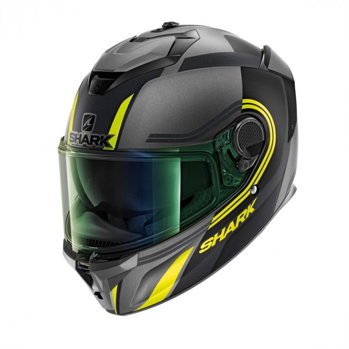 Визор SHARK SPARTAN GT, цвет Зеленый, зеркальный
