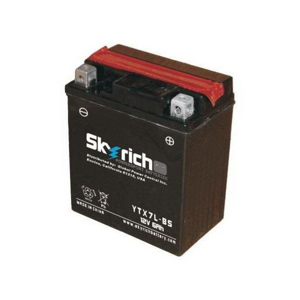 Мото аккумулятор YTX7L-BS 12В 7 А/ч MF