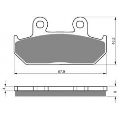 Тормозные колодки органические EBC FA124