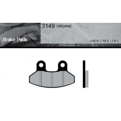 Тормозные колодки Brenta FT 3149 Organic