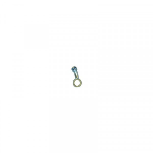 Фитинг тормозного шланга изгиб 45 градусов, повернут на 20 градусов, цвет Хром