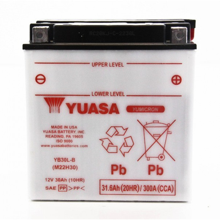 Мото аккумулятор YUASA YB30L-B