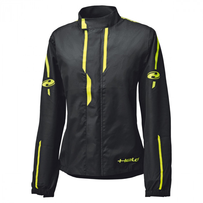 Дождевая куртка женская HELD Rainstorm TOP Sporty, цвет Черный/Желтый, Размер D-M