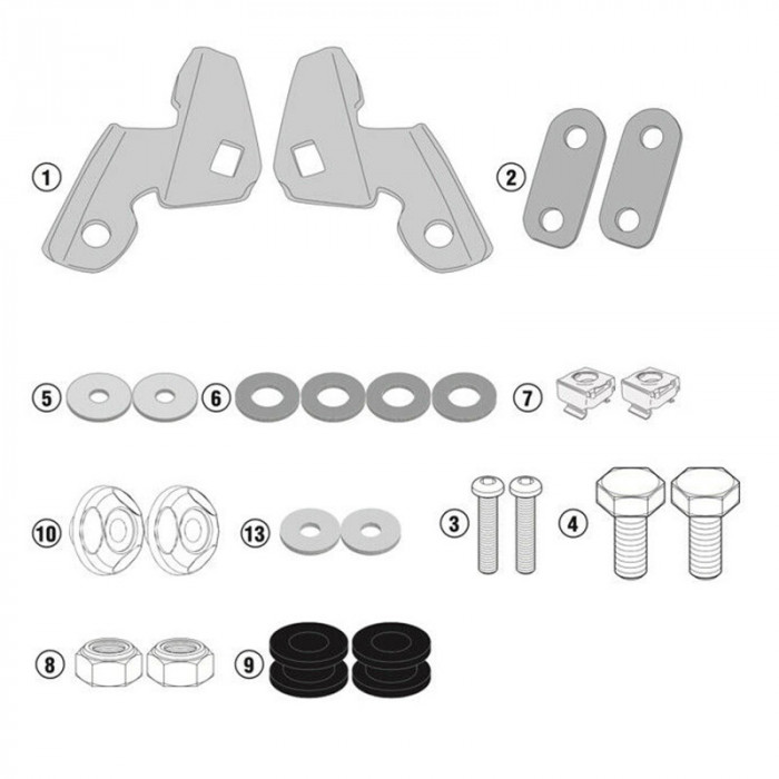Крепеж ветрового стекла GIVI D1163KIT HONDA PCX 125 (18-19)