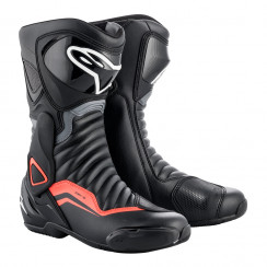 Мотоботы Alpinestars SMX-6 V2, черно-серо-красный, размер 42