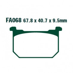 Тормозные колодки органические EBC FA068