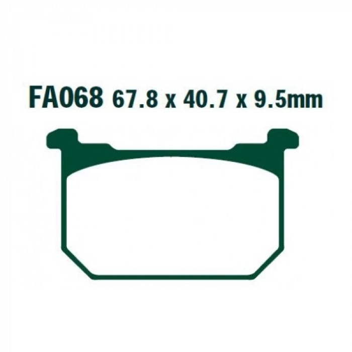 Тормозные колодки органические EBC FA068