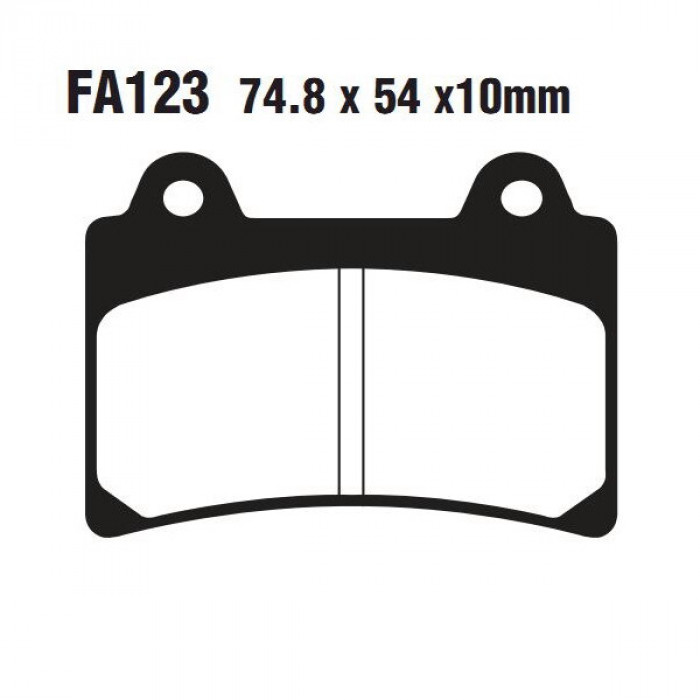 Тормозные колодки синтетические EBC FA123HH