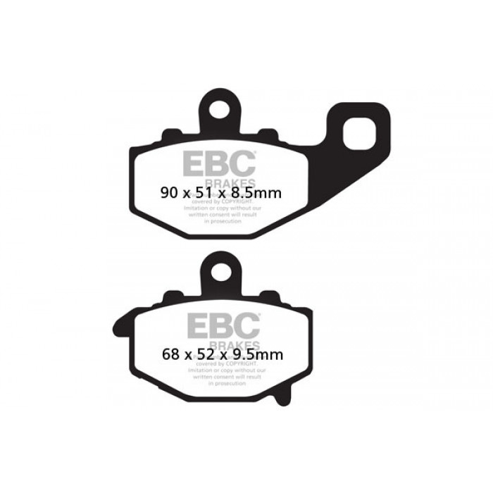 Тормозные колодки EBC FA192HH DOUBLE H Sintered
