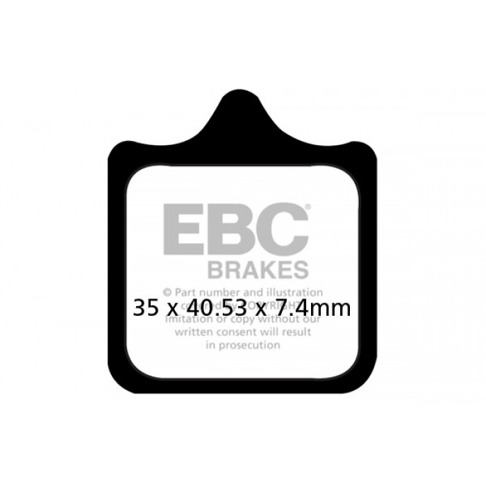 Тормозные колодки EBC FA322/4HH DOUBLE H Sintered