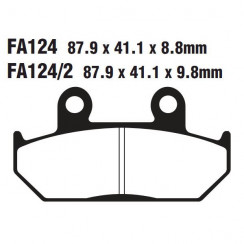 Тормозные колодки EBC FA124HH DOUBLE H Sintered