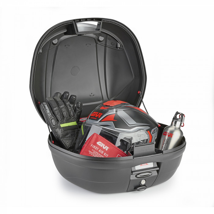 Кофр GIVI E340N2 BLACK RED REFLECTORS