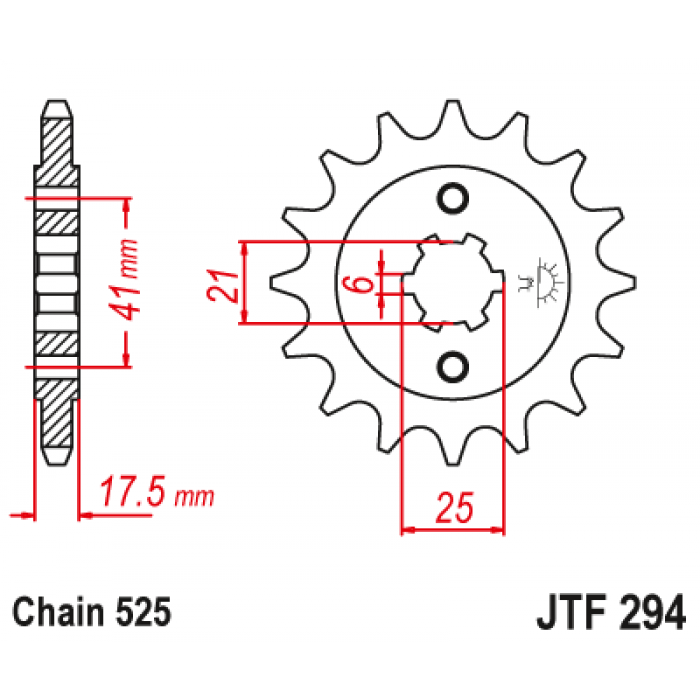 Звезда цепного привода JT JTF294.14